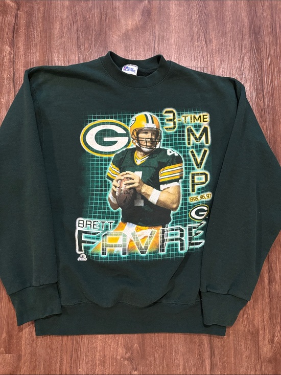 Pro Player Other - Vintage pro player Brett Favre Green Bay Packers men’s large crewneck